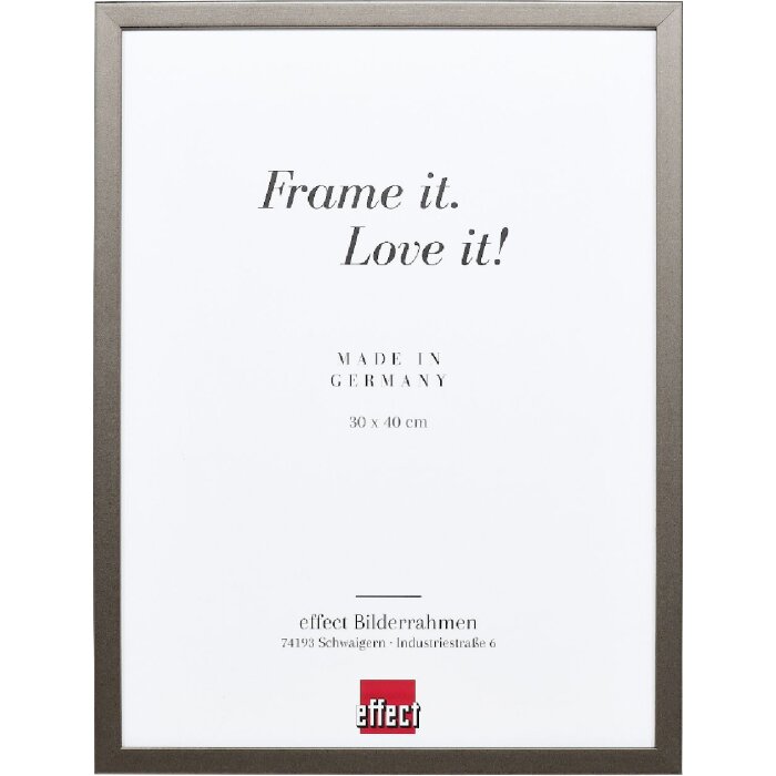 Cornice in legno Effect Profilo Top S Platin 30x45 cm Vetro Artistico