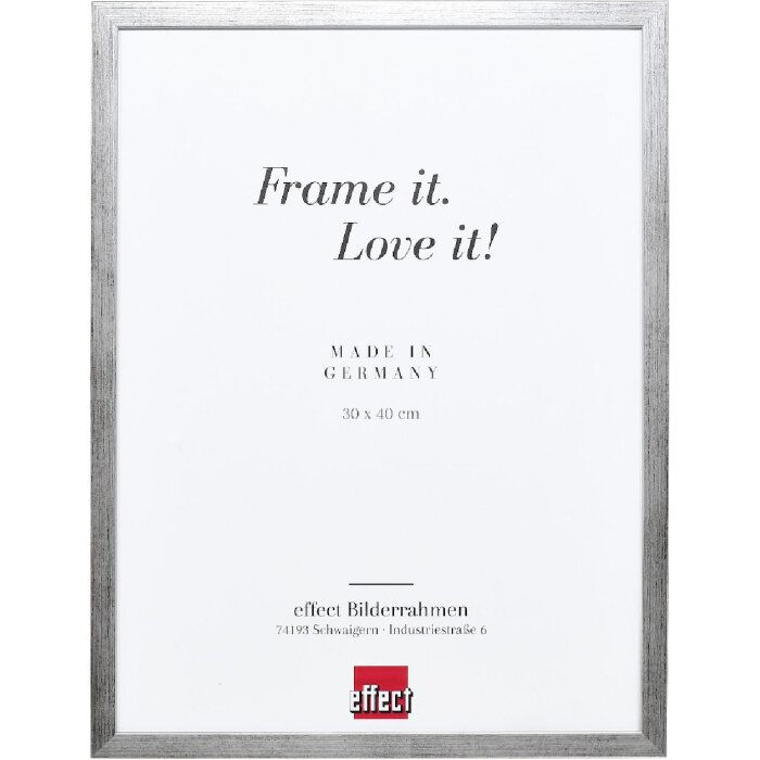 Cornice in legno Effect Profilo Top S Argento 40x40 cm Vetro Artistico