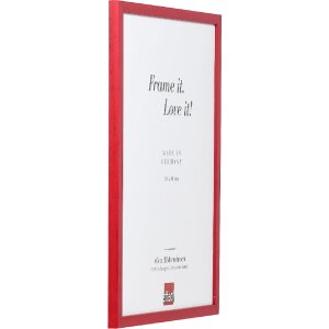 Cornice in legno Effect Profilo Top S Rosso 42x59,4 cm Vetro artificiale