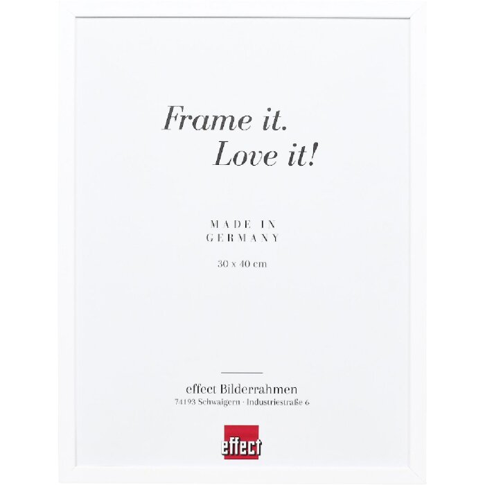 Cornice in legno Effect Profil Top S bianca 45x60 cm con vetro artistico