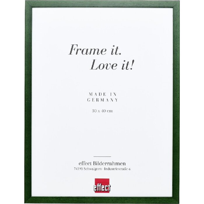 Cornice in legno Effect Profilo Top Verde Abete 50x65 cm Vetro Artificiale