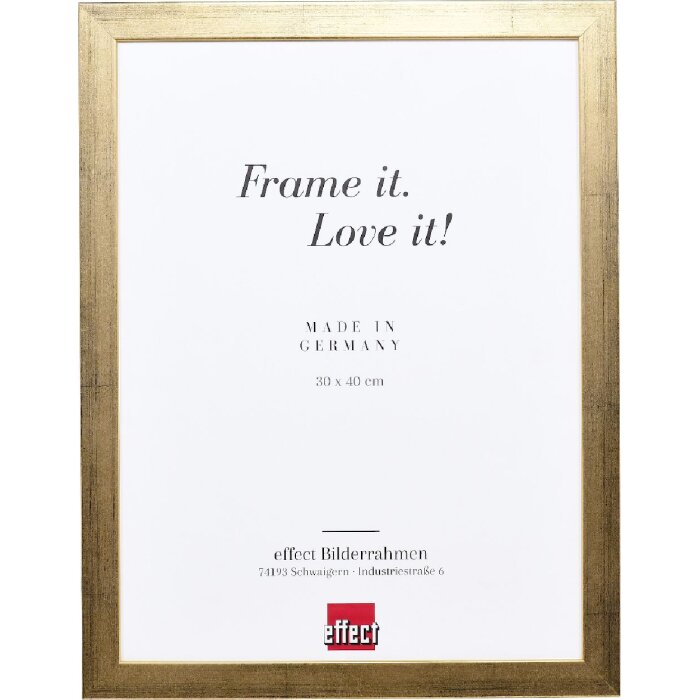 Cornice per foto in legno dorato Effect Profilo Top Pro 20x25 cm vetro artificiale