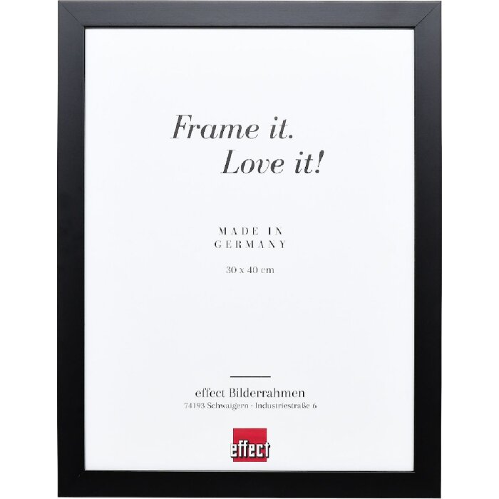 Cornice in legno Effect Profilo Top Pro Nero 10,5x14,8 cm Vetro artistico