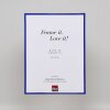 Cornice per puzzle effetto arte vetro acrilico blu 60x85 cm montaggio a parete moderno