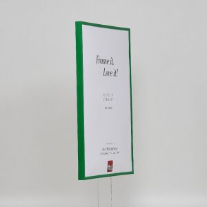 Cornice per puzzle effetto arte in vetro acrilico verde 60x85 cm per montaggio a parete