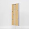 Telaio effetto legno profilo 35 grigio chiaro 50x65 cm vetro normale + distanziale