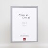 Telaio effetto legno profilo 35 grigio chiaro 50x65 cm vetro normale + distanziale