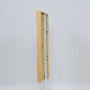 Telaio effetto legno profilo 35 rovere 50x65 cm vetro normale + distanziale