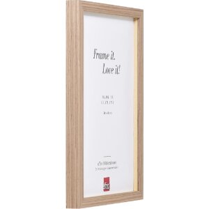 Cornice in legno Effect Profilo 54 Noce 25x80 cm con vetro chiaro