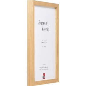 Cornice in legno Effect Profilo 54 Rovere 14,8x21 cm con vetro chiaro