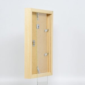 Cornice effetto legno profilo 55 naturale 25x70 cm vetro normale + barra distanziatrice