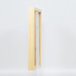 Cornice effetto legno profilo 55 naturale 25x70 cm vetro normale + barra distanziatrice
