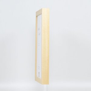 Cornice effetto legno profilo 55 naturale 25x70 cm vetro normale + barra distanziatrice