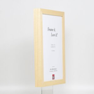 Cornice effetto legno profilo 55 naturale 25x70 cm vetro normale + barra distanziatrice