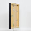 Cornice effetto legno Profile 55 nero 50x50 cm vetro normale + distanziale