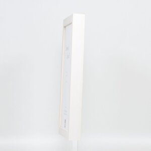 Cornice effetto legno profilo 55 bianco 62x93 cm vetro normale + distanziale