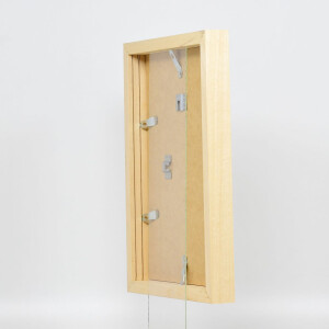 Cornice effetto legno profilo 55 naturale 70x70 cm vetro normale + barra distanziatrice