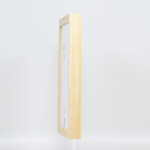 Cornice effetto legno profilo 55 naturale 70x70 cm vetro normale + barra distanziatrice
