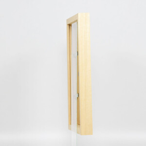Cornice effetto legno profilo 55 naturale 70x70 cm vetro normale + barra distanziatrice