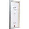 Cornice in legno Effect Profilo 58 Argento 13x18 cm Vetro trasparente e listello di distanza