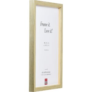 Cornice in legno Effect Profilo 58 antico argento 23x70 cm vetro trasparente e listello di distanza