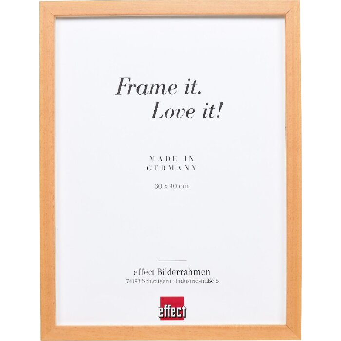 Cornice in legno Effect Profil 58 marrone chiaro 29,7x42 cm vetro trasparente e distanziatore