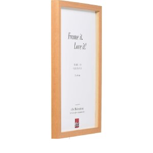 Cornice per foto in legno Effect Profilo 58 Marrone Chiaro 50x60 cm Vetro Trasparente e Listello di Distanza