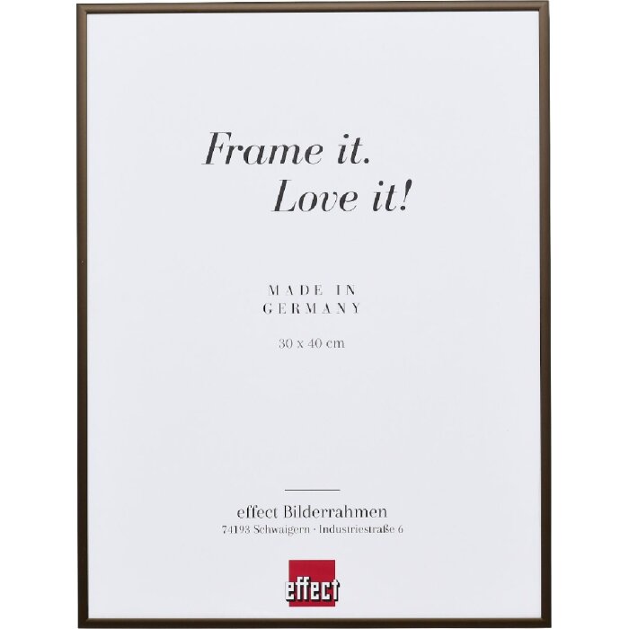 Quadro Specchio con Cornice in Rame Antico effect 21 x 29,7 cm