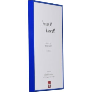 Cornice per foto Effect Quadro Specchio blu 29,7x42 cm Alluminio DIN A3 Wandspiegel