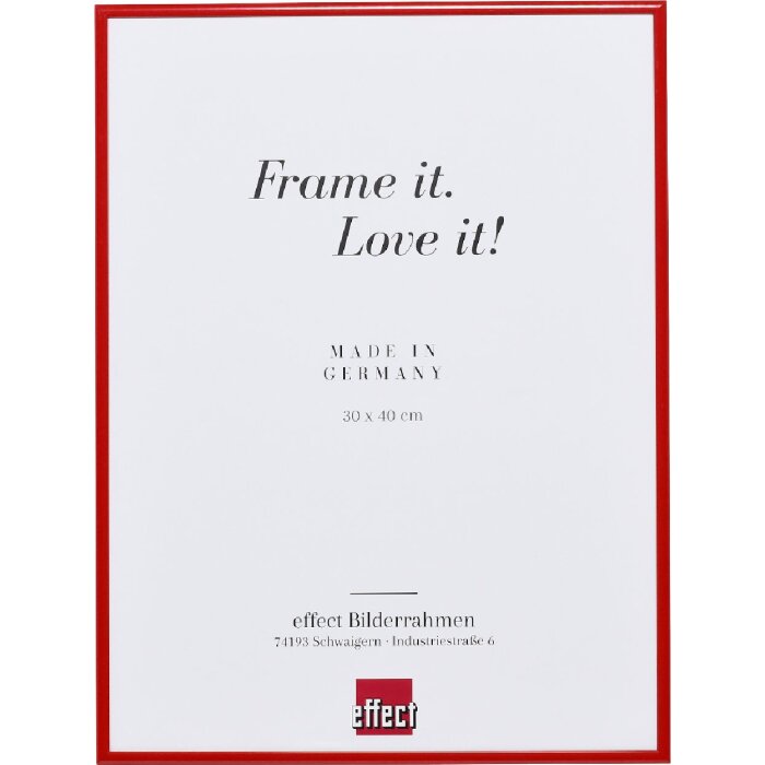 Cornice specchio rosso effect 30 x 45 cm