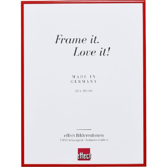 Cornice per foto Quadro Specchio rosso Effect 50 x 60 cm