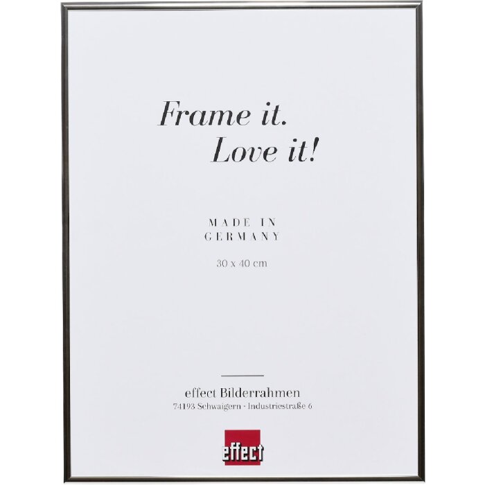 Cornice per foto Effect specchio lucido argento 70 x 100 cm