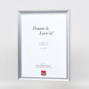 Specchio da parete con profilo in legno Effect 41 Riflettente argento 50x60 cm