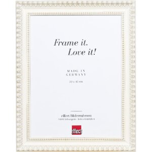 Specchio in legno Effect Profilo 56 Bianco 50x70 cm