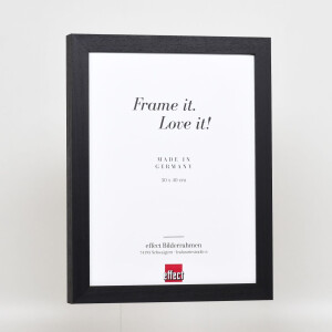Cornice in legno Efffect profilo 55 jersey cornice 60x90 cm vetro artistico nero