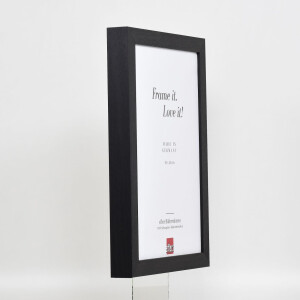 Cornice in legno Efffect profilo 55 cornice in jersey 70x100 cm vetro artistico nero
