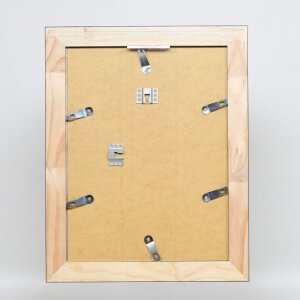 Effetto cornice in legno massiccio profilo 28 argento 30x30 cm vetro acrilico qualità museo