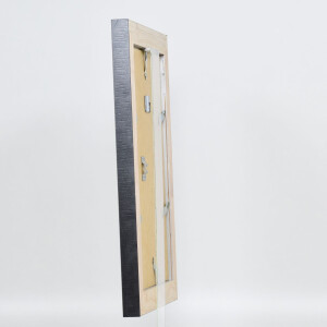 Effetto cornice in legno massiccio profilo 28 argento 30x30 cm vetro acrilico qualità museo