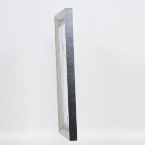 Effetto cornice in legno massiccio profilo 28 argento 30x30 cm vetro acrilico qualità museo
