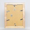 Effetto cornice in legno massiccio profilo 28 argento 30x40 cm vetro acrilico qualità museo