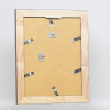 Effetto cornice in legno massiccio profilo 28 argento 40x50 cm vetro acrilico qualità museale