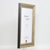 Effetto cornice in legno massiccio profilo 28 oro 45x80 cm vetro acrilico qualità museale