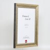 Effetto cornice in legno massiccio profilo 28 oro 50x50 cm vetro acrilico qualità museale