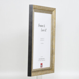 Effetto cornice in legno massiccio profilo 28 oro 50x70 cm vetro acrilico qualità museale