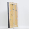 Effetto cornice in legno massiccio profilo 28 argento 30,5x91,5 cm vetro acrilico qualità museo