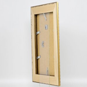 Cornice effetto barocco profilo 31 marrone 10x10 cm vetro acrilico qualità museale