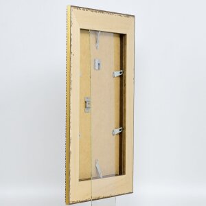 Cornice effetto barocco profilo 31 marrone 10x10 cm vetro acrilico qualità museale