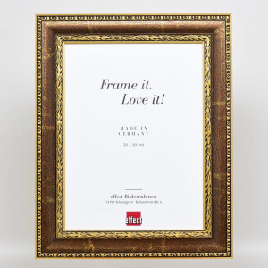 Effetto cornice barocca Profilo 31 marrone 10x15 cm Vetro acrilico Qualità museale