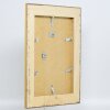 Cornice barocca ad effetto profilo 31 argento 13x13 cm vetro acrilico qualità museale
