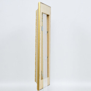 Cornice barocca effetto profilo 31 argento 25x35 cm vetro acrilico qualità museale